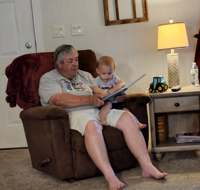 Story time with Grandpa