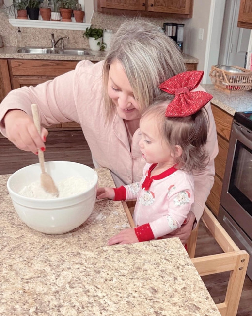 Making muffins for Santa 