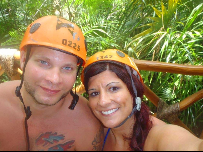 ziplining in Mexico